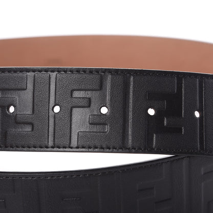 Fendi Vitello Grace FF 1974 Embossed Belt 100 40 Black 5 of 7