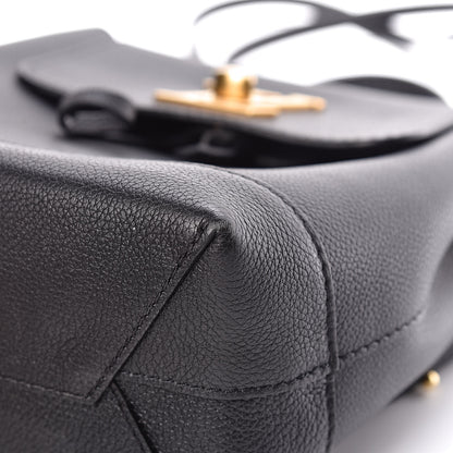 Louis Vuitton Calfskin Lockme Mini Backpack Black 9 of 13