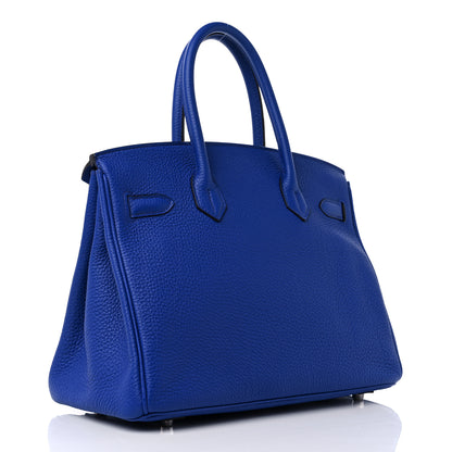 Hermes Togo Birkin 30 Bleu Electrique 3 of 10