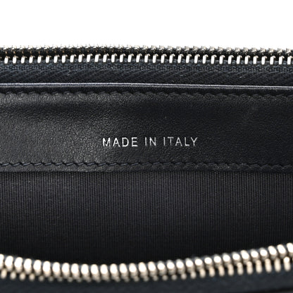 Chanel Calfskin Chevron Quilted Tassel Clutch With Chain Navy 6 of 12