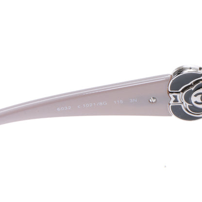 Chanel Camellia CC Sunglasses 6032 White 4 of 6