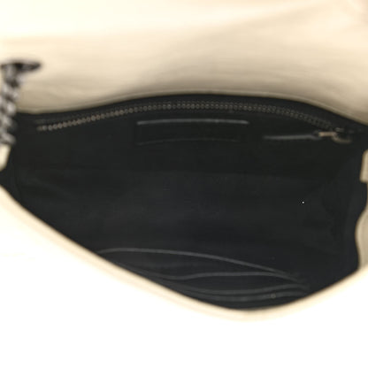 Saint Laurent Crinkled Calfskin Matelasse Monogram Niki Chain Wallet Crema Soft 9 of 14