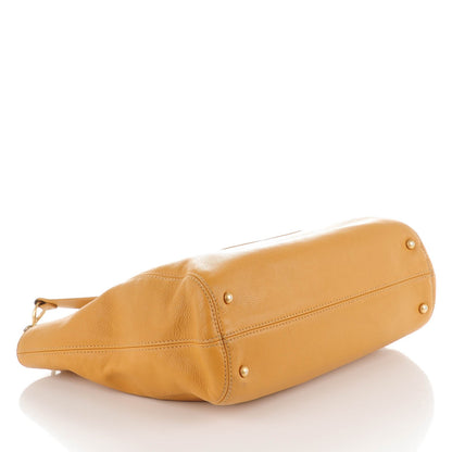 Chanel Calfskin CC Shoulder Bag Beige 4 of 8