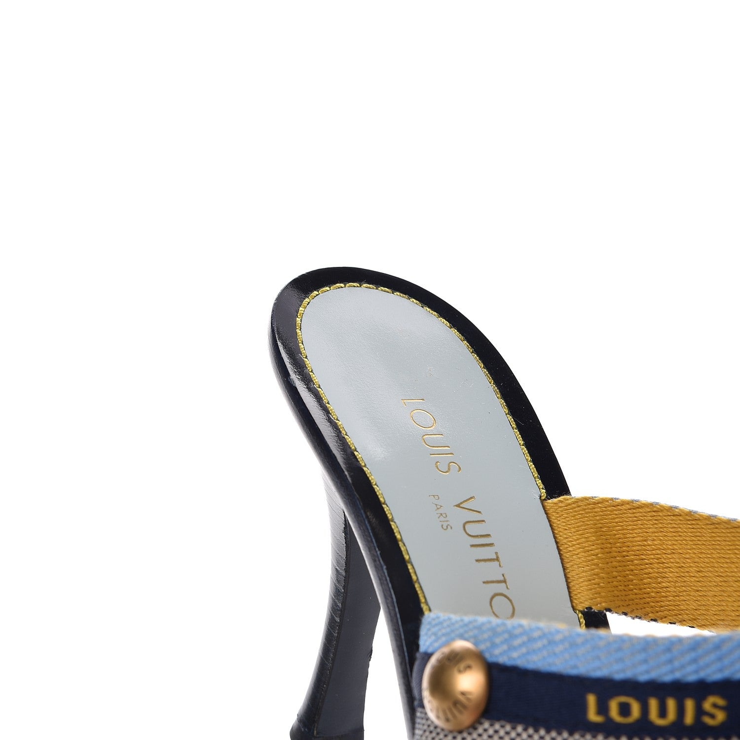 Louis Vuitton Canvas Logo Sandals 40 Blue 11 of 13