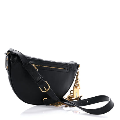 Balenciaga Calfskin Quilted XXS Souveniers Charms Belt Bag Black 2 of 8
