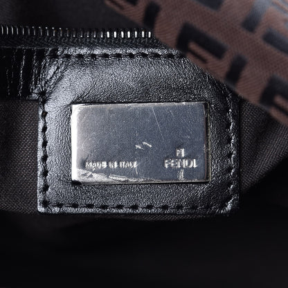Fendi Zucchino Vitello Mama Baguette Black Moro 6 of 7