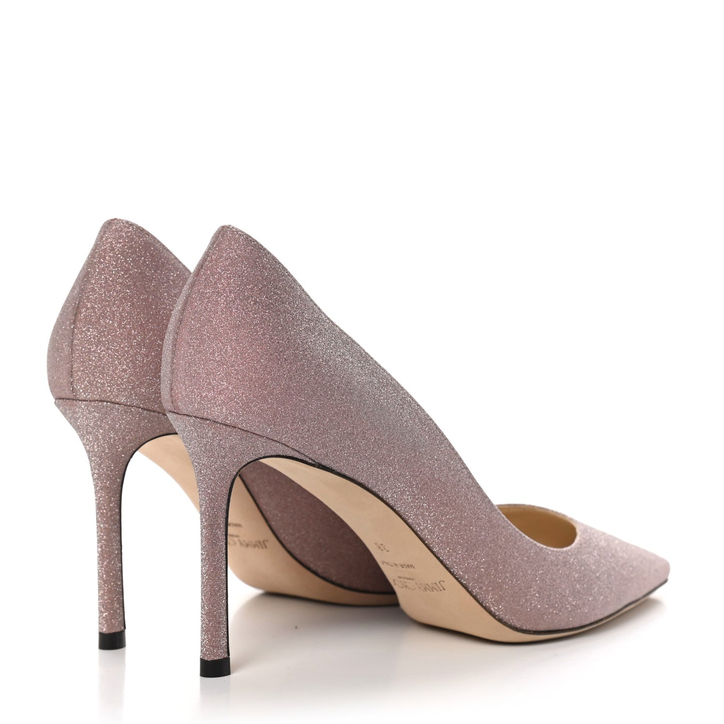 Glitter Pointy Toe Romy 85 Pumps 38 Pink