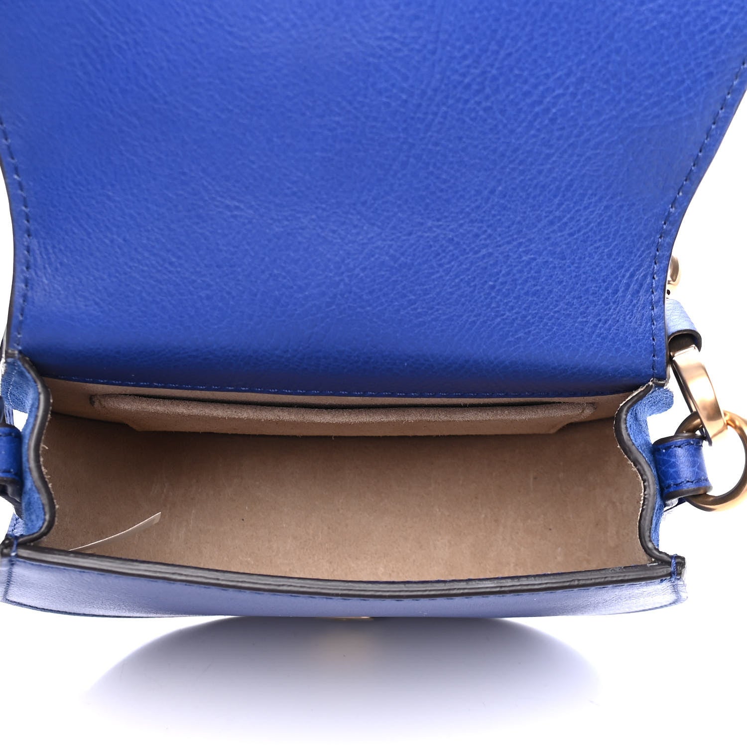 Chloe Calfskin Suede Small Nile Bracelet Bag Majesty Blue 4 of 4