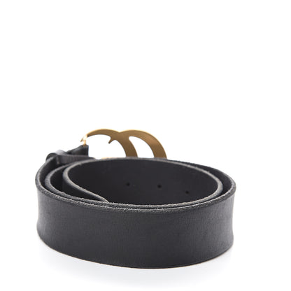 Gucci Faded Calfskin Double G 40mm Belt 80 32 Black 2 of 5