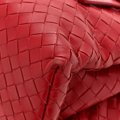 Bottega Veneta Nappa Intrecciato Small Roma Tote Red 15 of 17