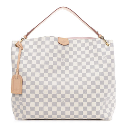 Louis Vuitton Damier Azur Graceful MM Rose Ballerine 1 of 11
