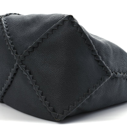 Bottega Veneta Washed Cervo Deerskin Shoulder Bag New Light Grey 9 of 13