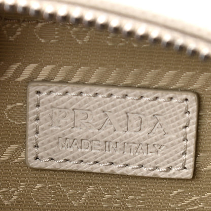 Prada Saffiano Travel Metal Triangle Logo Mini Pouch Shoulder Bag Talsco 6 of 8