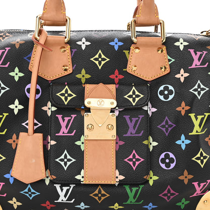 Louis Vuitton Monogram Multicolor Speedy 30 Black 7 of 9