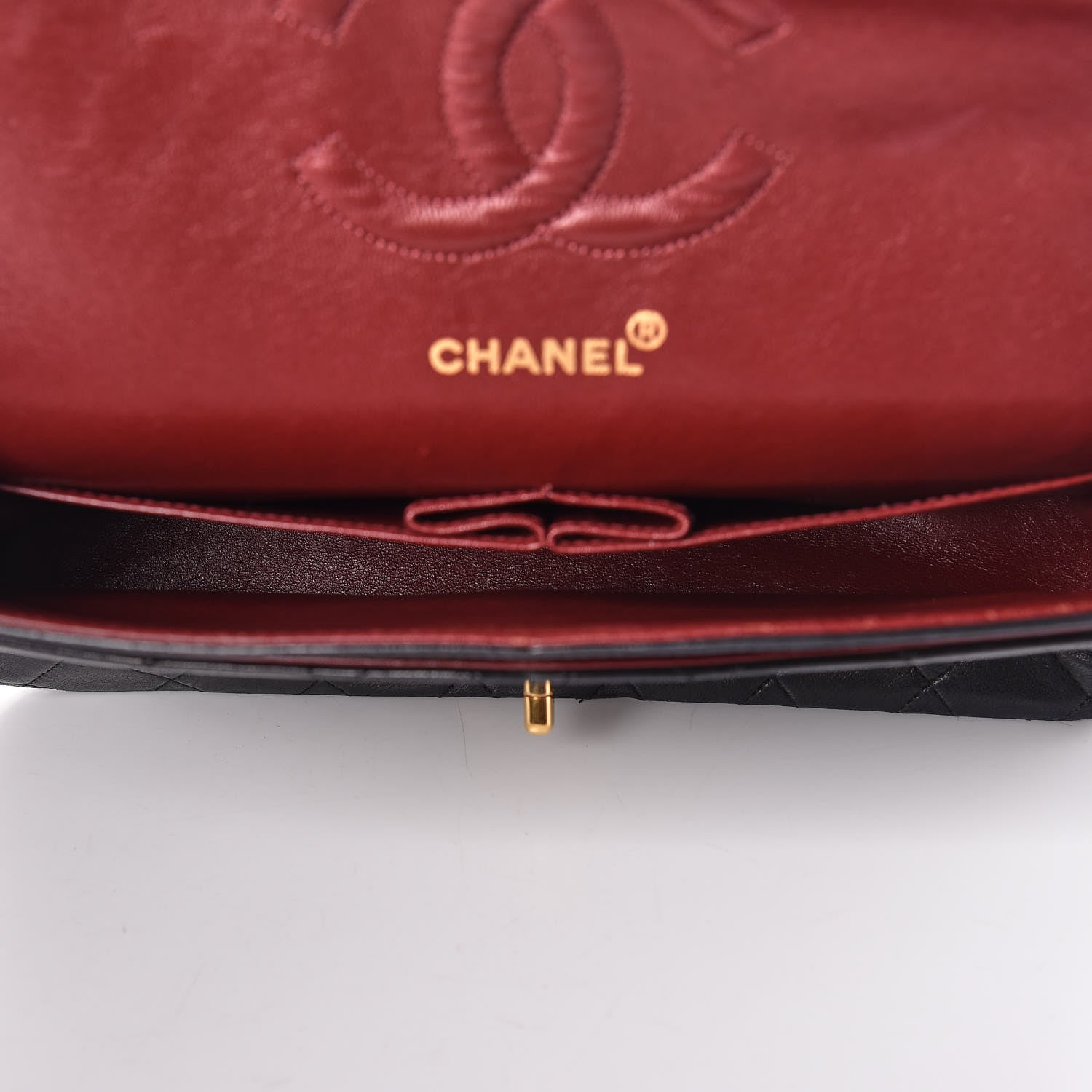 Chanel Lambskin Quilted Medium Double Flap Black 5 of 19