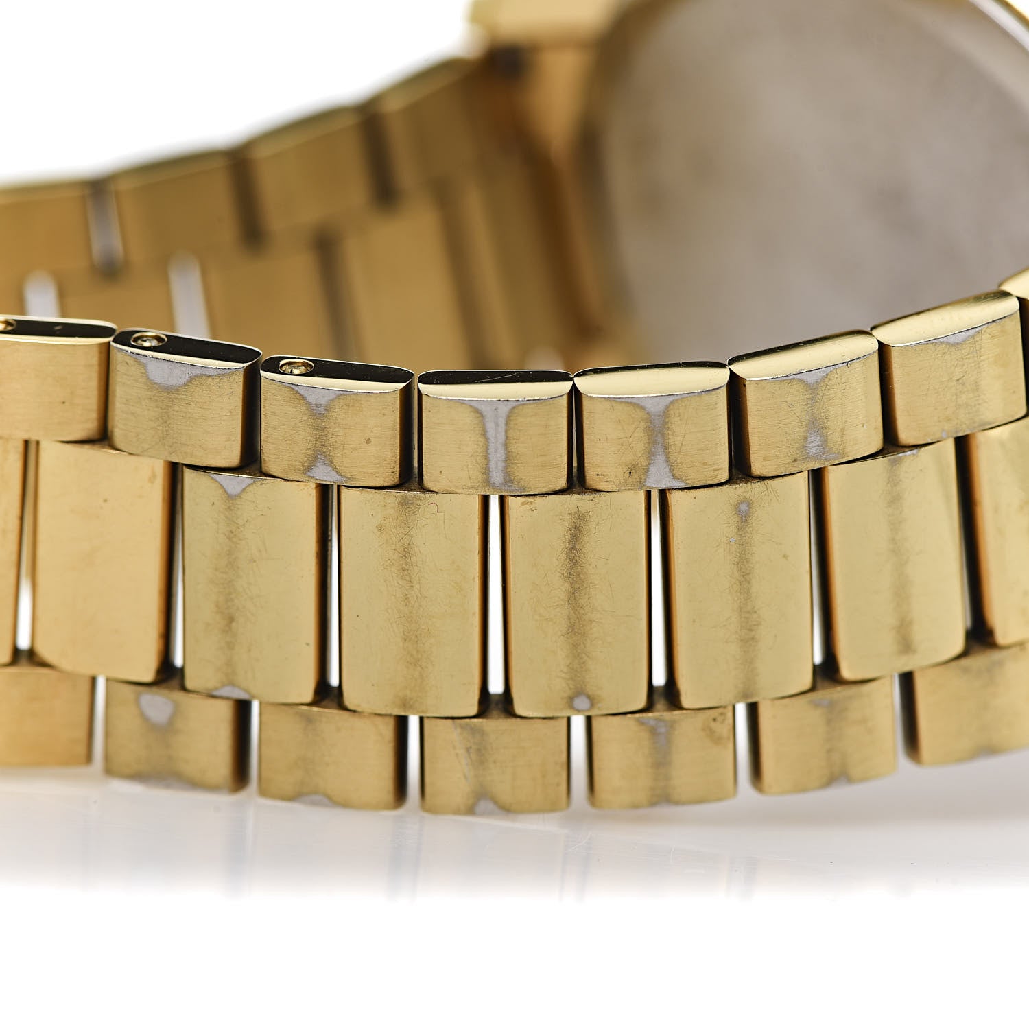 Gucci Stainless Steel 38mm G-Timeless Diamante Quartz Watch Gold 6 of 9