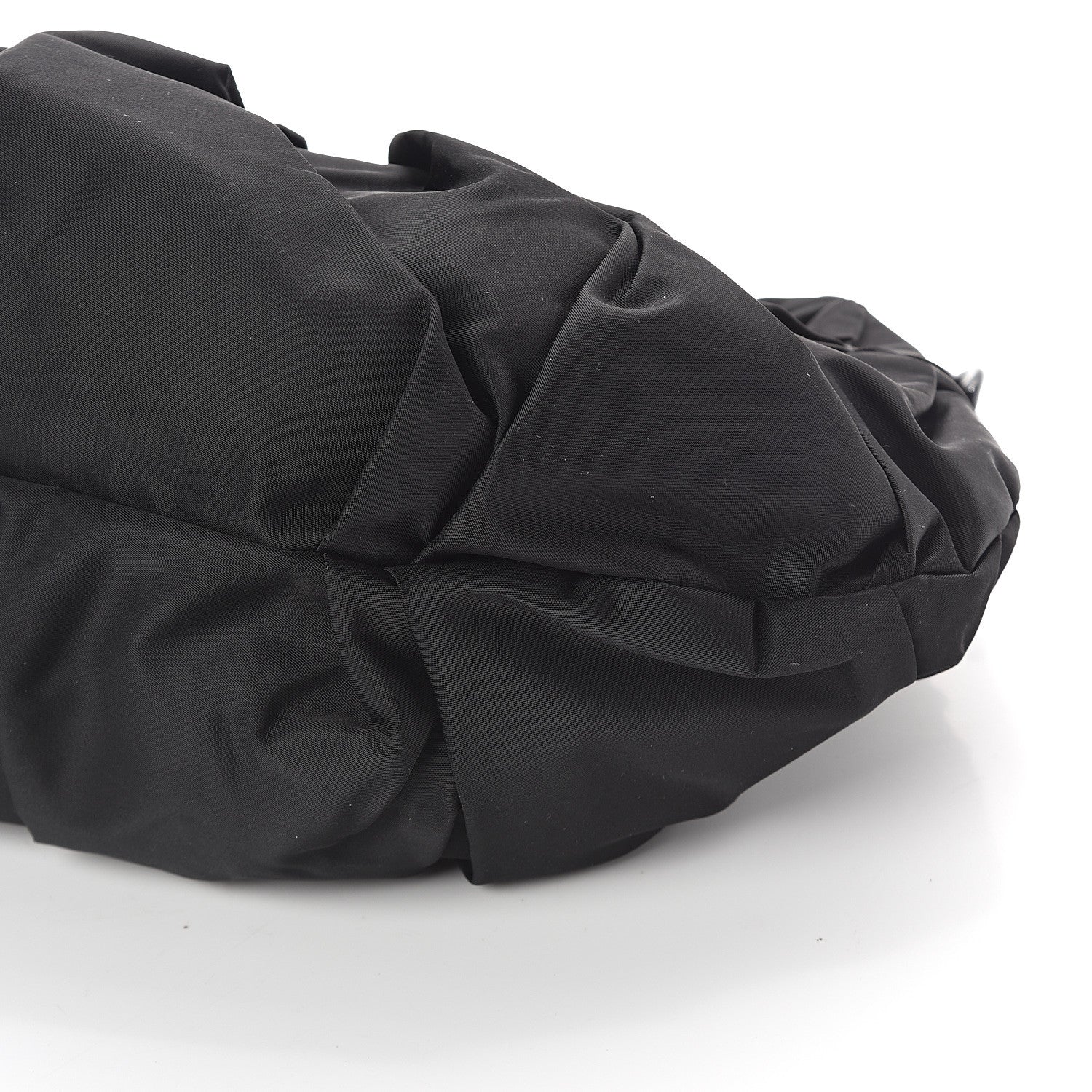 Prada Tessuto Nylon Origami Pleated Hobo Black 8 of 8