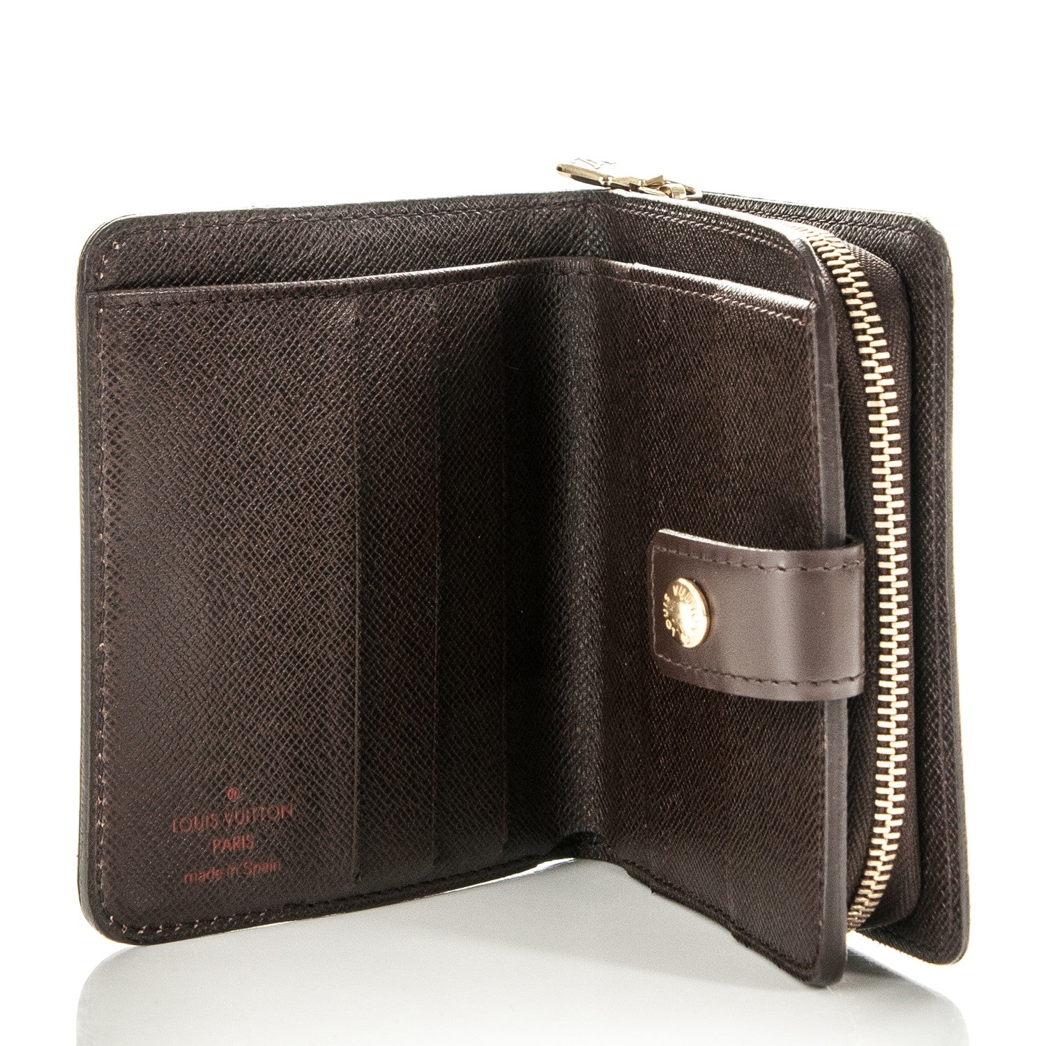 Louis Vuitton Damier Ebene Zippe Zipped Compact Wallet 5 of 7