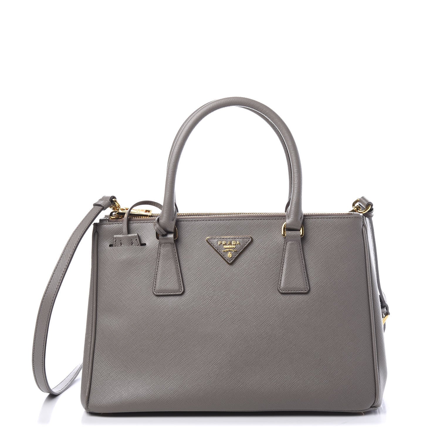 Prada Saffiano Small Galleria Double Zip Tote Argilla 1 of 10