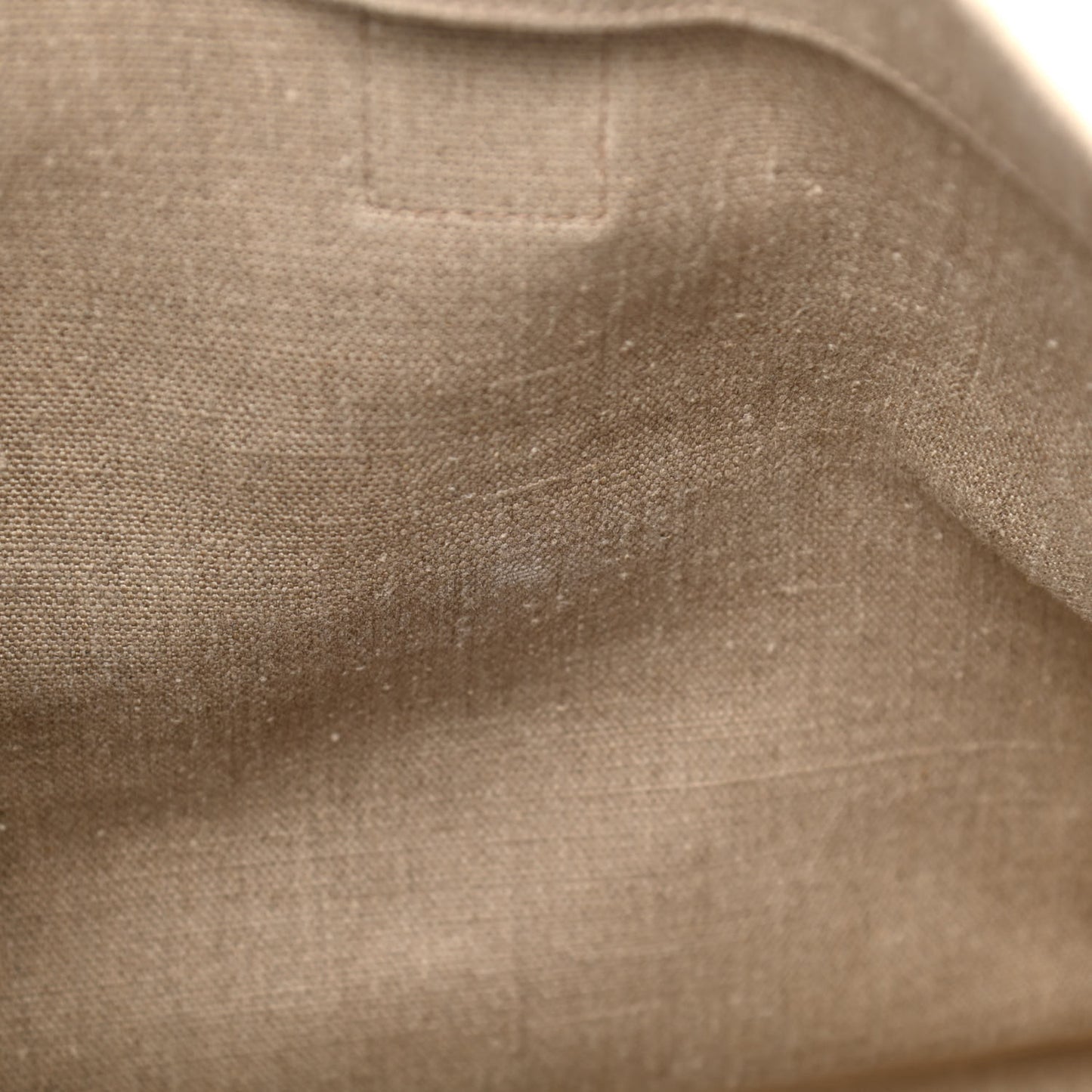 Linen Calfskin Rive Gauche Tote Tan