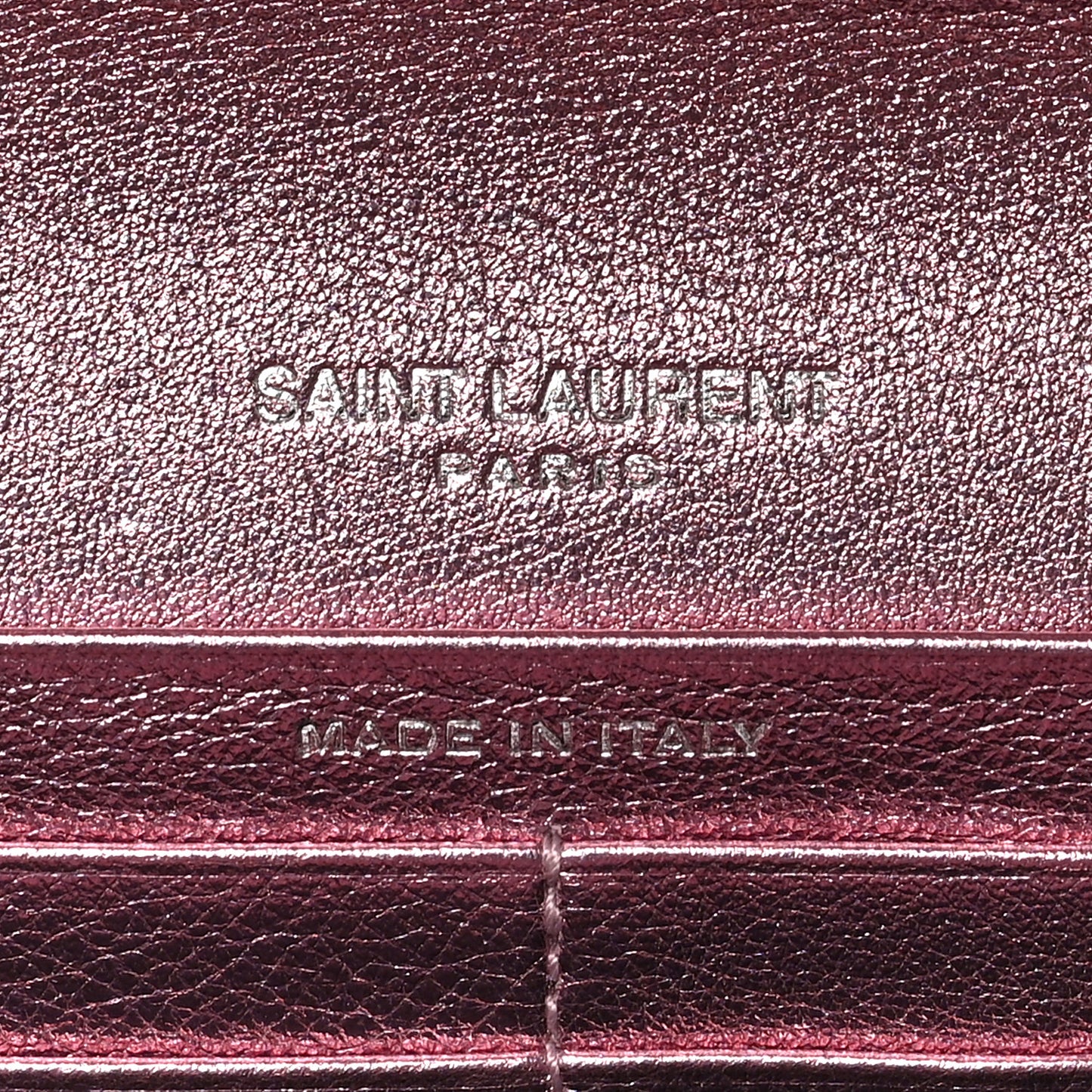 Metallic Calfskin Classic Monogram Cassandre Wallet New Azalea