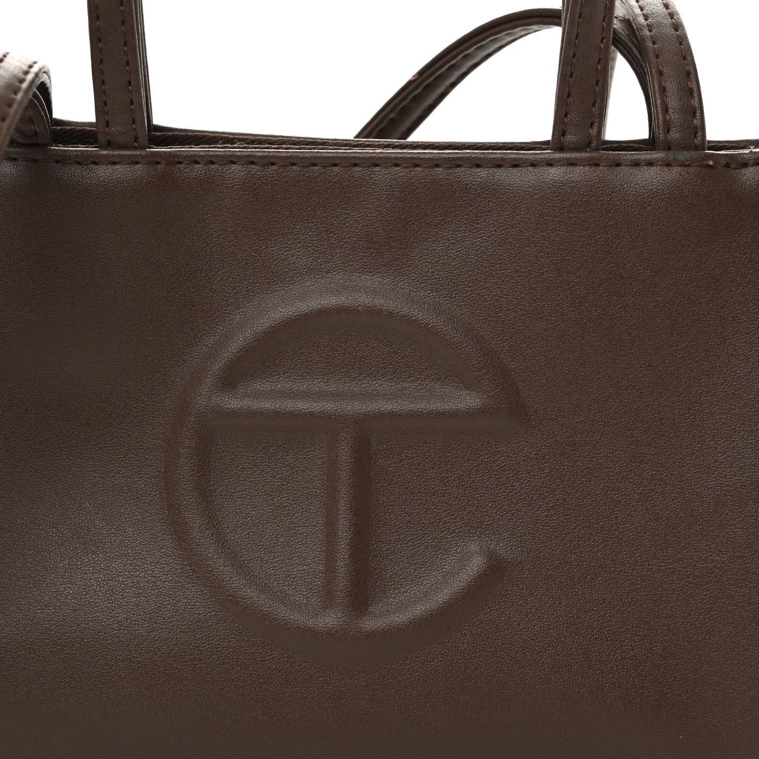 Telfar Vegan Leather Small Shopping Bag Chocolate 8 of 11