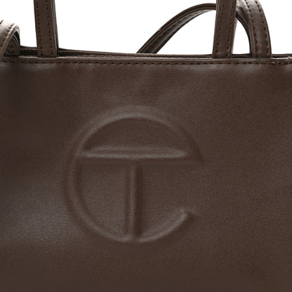 Telfar Vegan Leather Small Shopping Bag Chocolate 8 of 11
