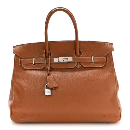 Hermes Togo Birkin 35 Gold 1 of 9
