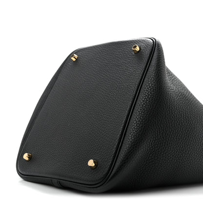 Hermes Taurillon Clemence Picotin Lock 22 MM Black 9 of 11