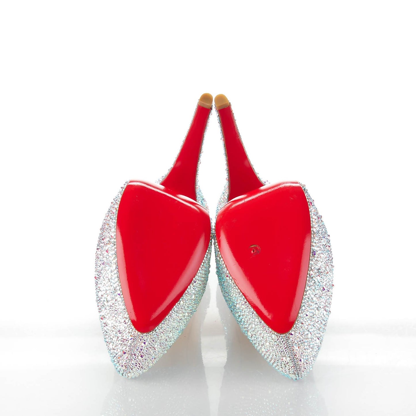 Crystal Suede Burma Daffodile Strass 160 Pumps 37.5 Aurora Boreale