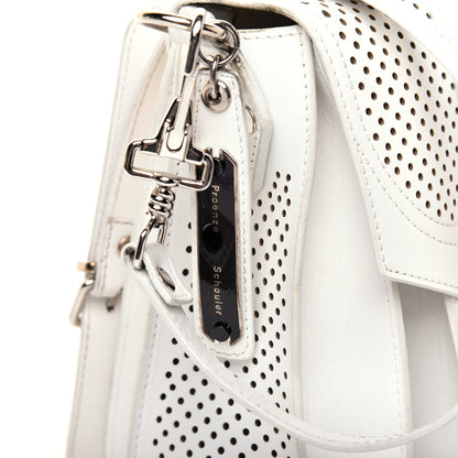 Proenza Schouler Lambskin Perforated Tiny Optic White 10 of 10