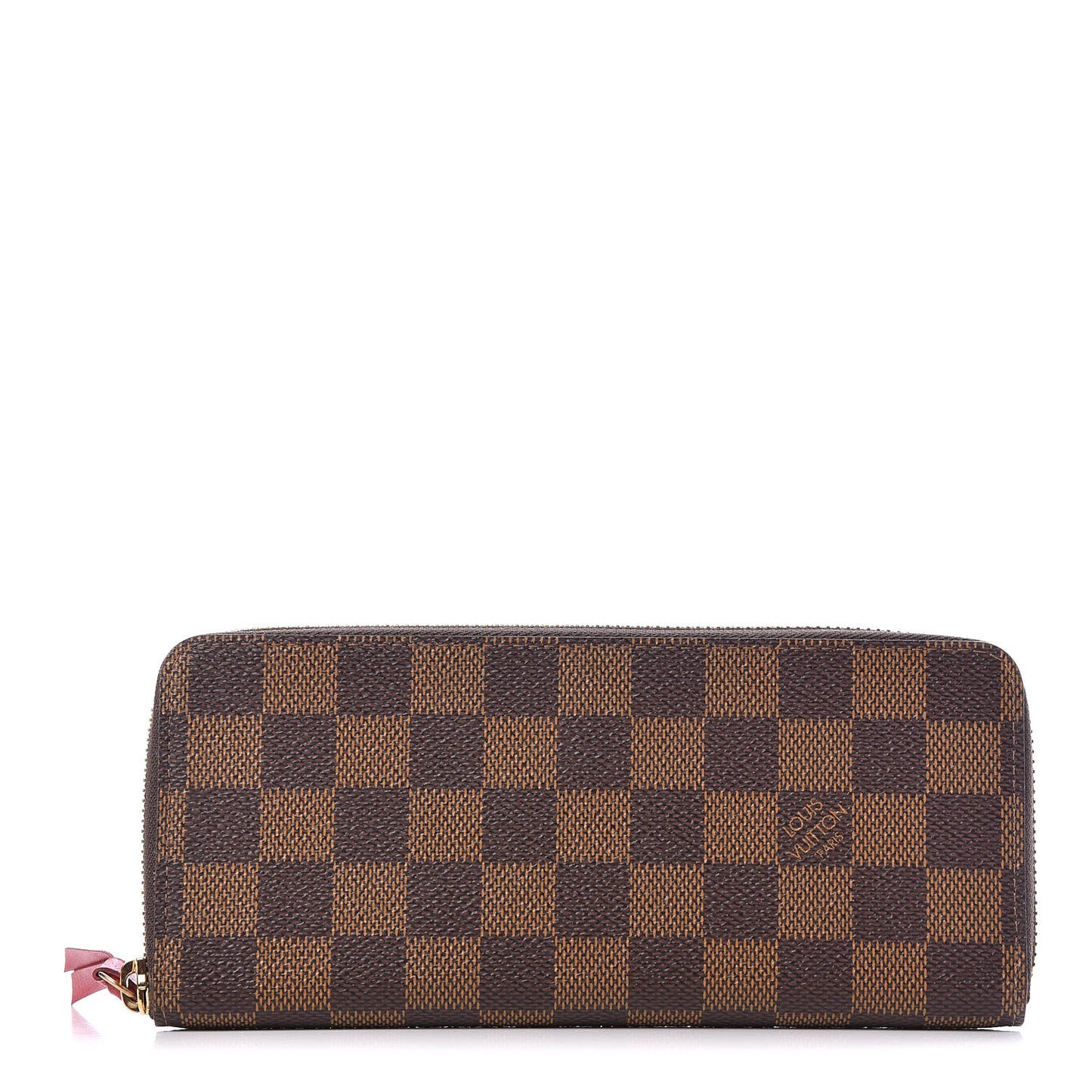 Damier Ebene Clemence Wallet Cherry