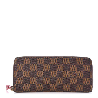 Louis Vuitton Damier Ebene Clemence Wallet Cherry 1 of 8