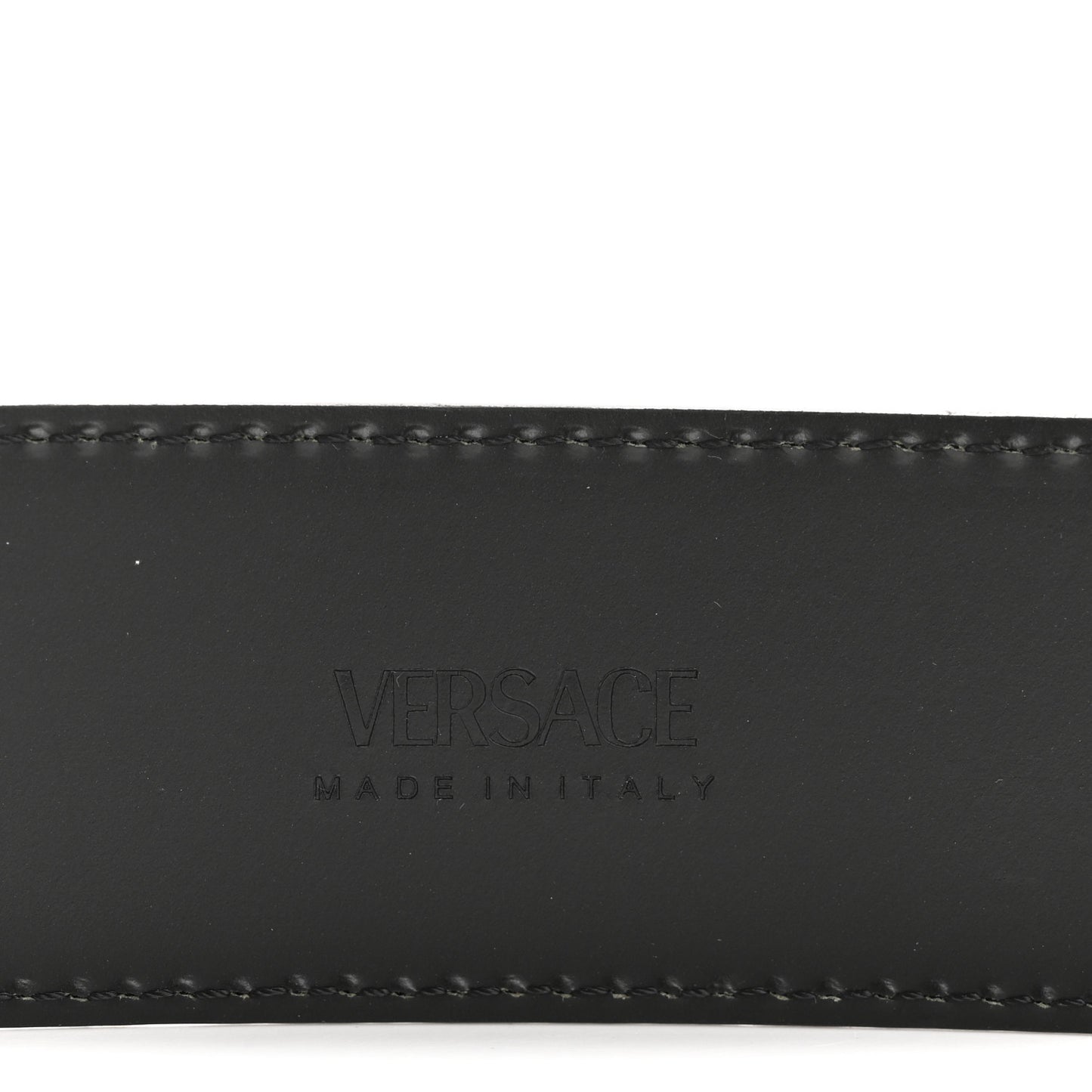Textured Calfskin 4cm La Medusa Belt 90 36 Black