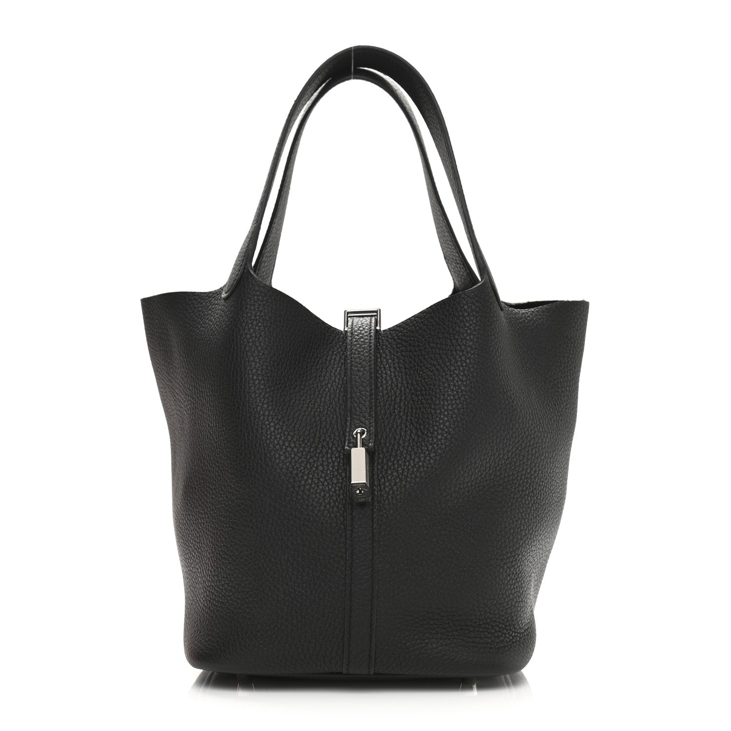 Hermes Taurillon Clemence Picotin Lock 22 MM Black 1 of 11