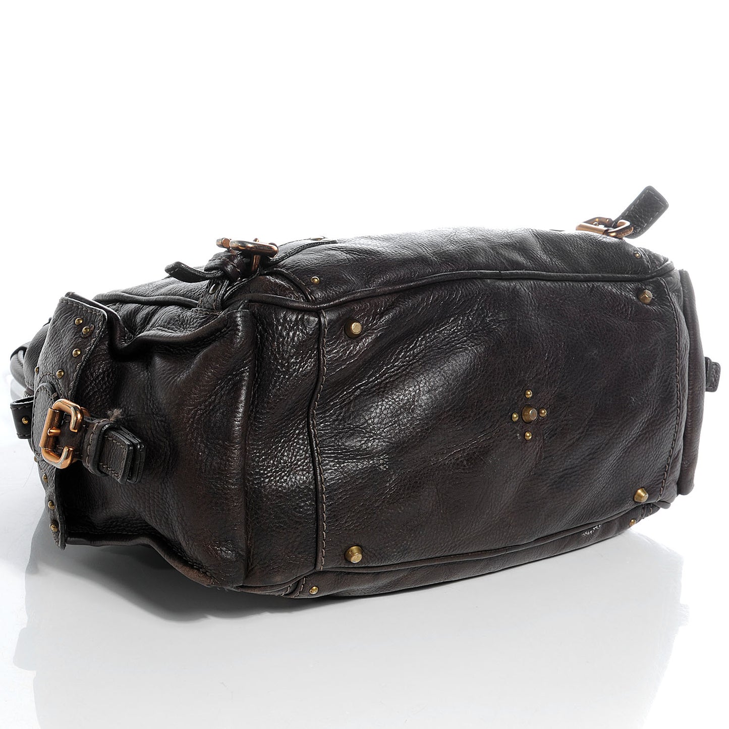 Leather Paddington Tote Brown