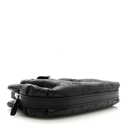 Louis Vuitton LOUIS VUITTON Mahina Scala Mini Pouch Black 4 of 8