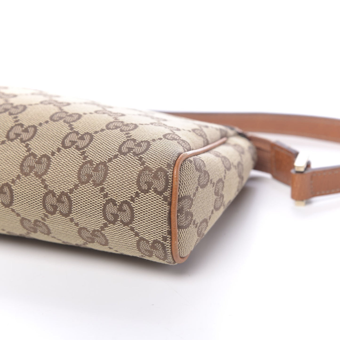 Monogram D Ring Cosmetic Case Light Brown