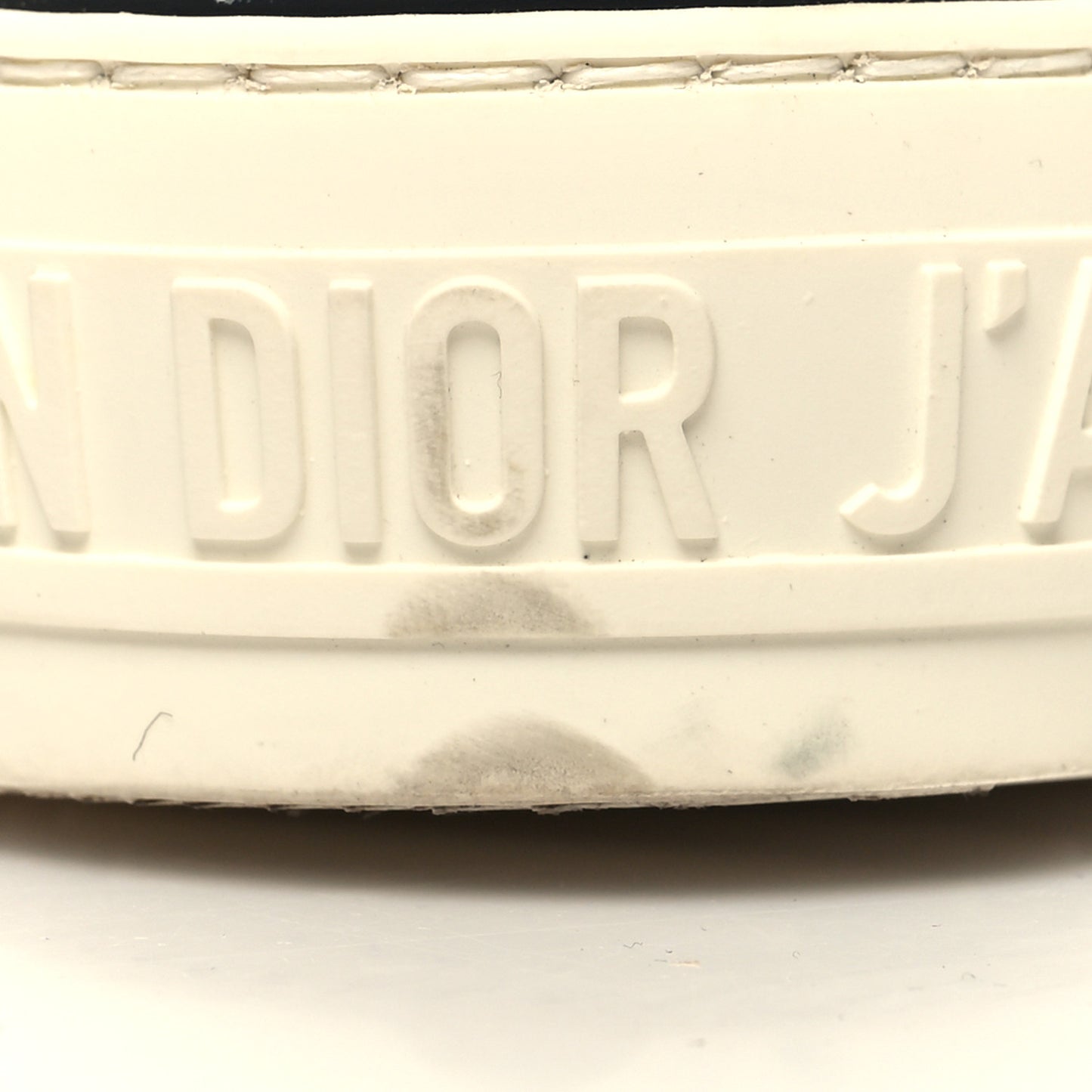 Technical Knit Calfskin Oblique Womens Walk'n Dior Mid Top Sneakers 39.5 Deep Blue