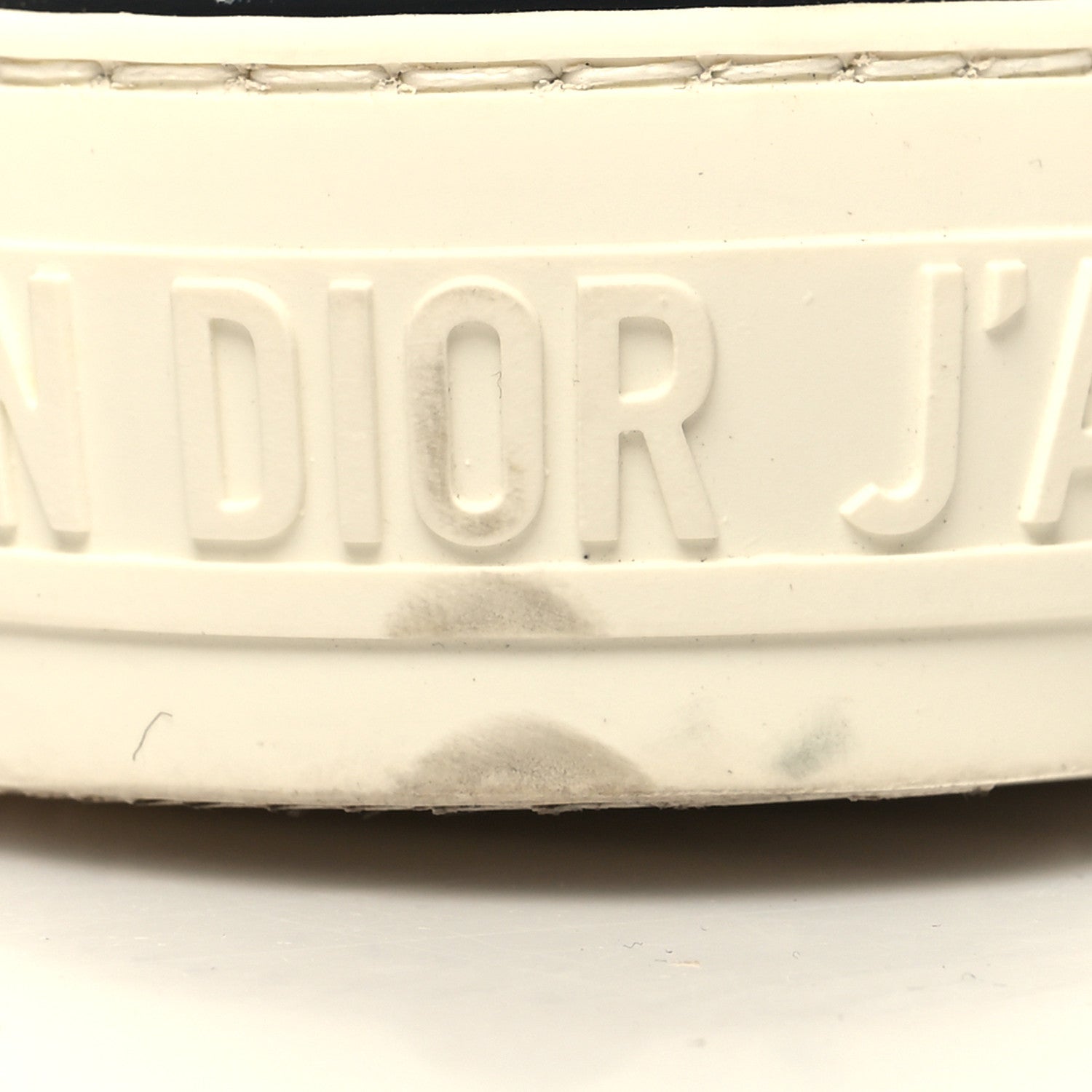 Christian Dior Technical Knit Calfskin Oblique Womens Walk'n Dior Mid Top Sneakers 39.5 Deep Blue 9 of 9