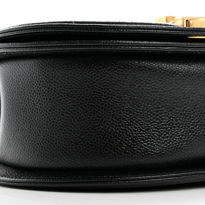 Chanel Caviar Quilted Small Boy Messenger Bag Black 9 of 10
