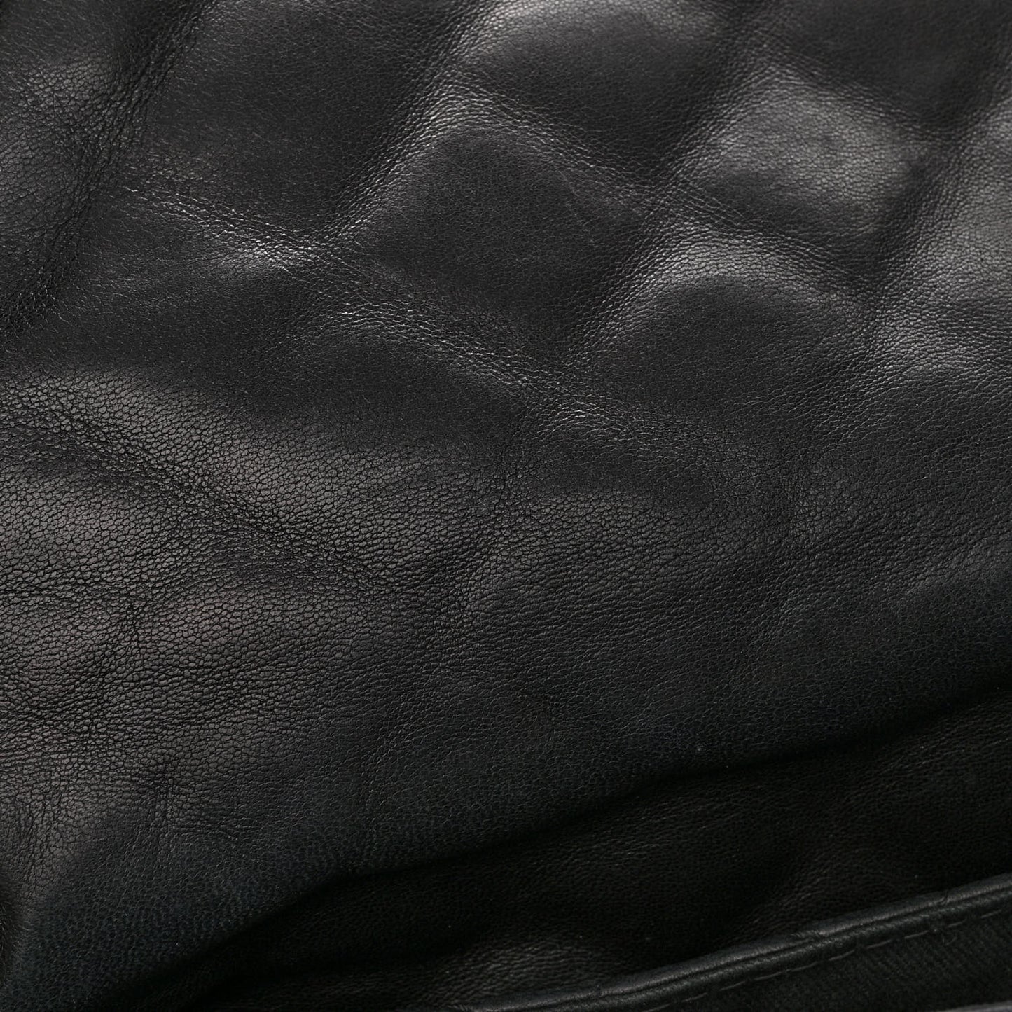 Lambskin Quilted Jumbo Icons Secret Label Flap Black
