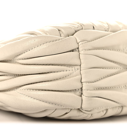 Miu Miu Nappa Matelasse Small Wander Hobo White 7 of 8