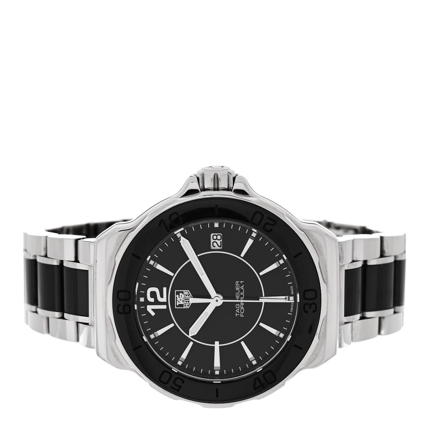Tag Heuer Stainless Steel Ceramic 37mm Formula 1 Lady Quartz Watch Black WAH1210 2 of 4