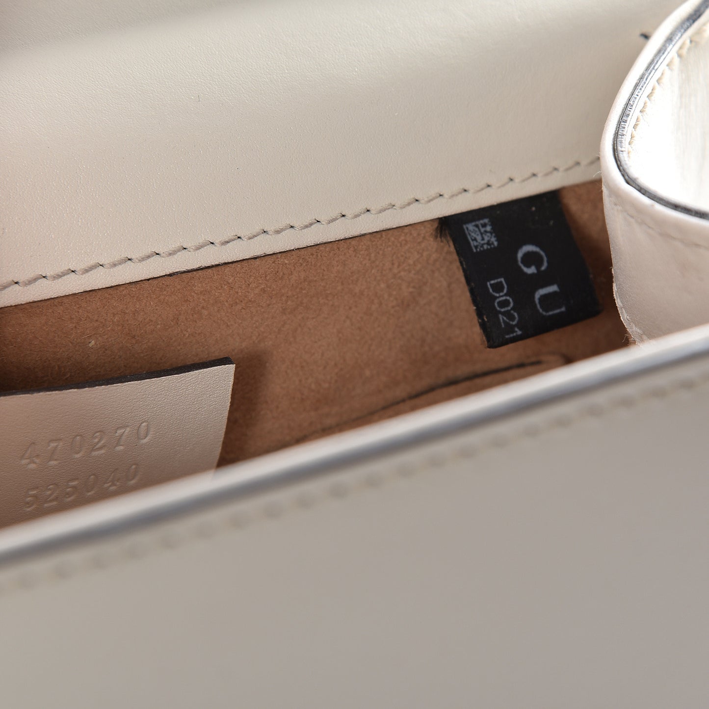 Calfskin Mini Sylvie Top Handle Bag White