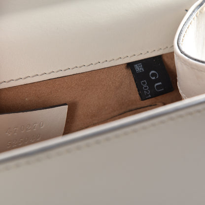Gucci Calfskin Mini Sylvie Top Handle Bag White 8 of 10