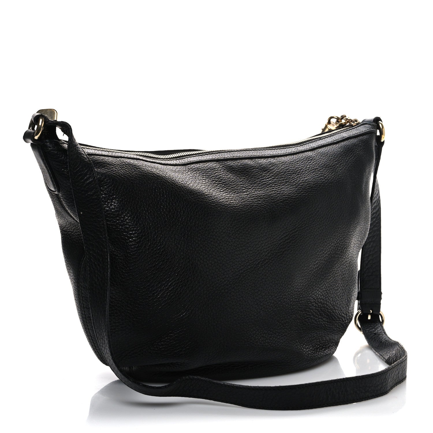 Gucci Pebbled Calfskin Medium Soho Hobo Black 3 of 14