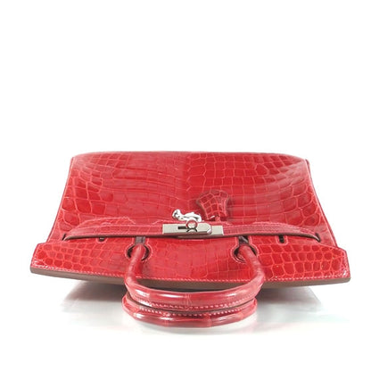 Hermes Shiny Niloticus Crocodile Birkin 30 Braise 5 of 11