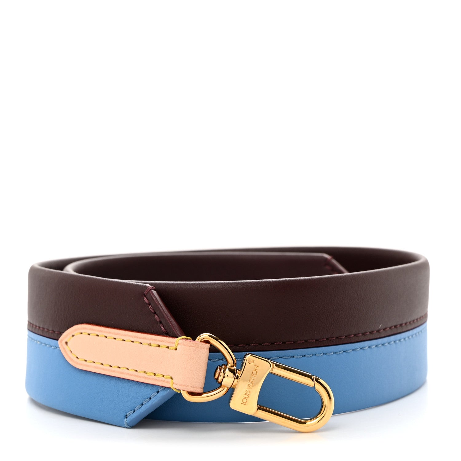 Louis Vuitton Calfskin Cluny MM Shoulder Strap Blue Glacial 1 of 3