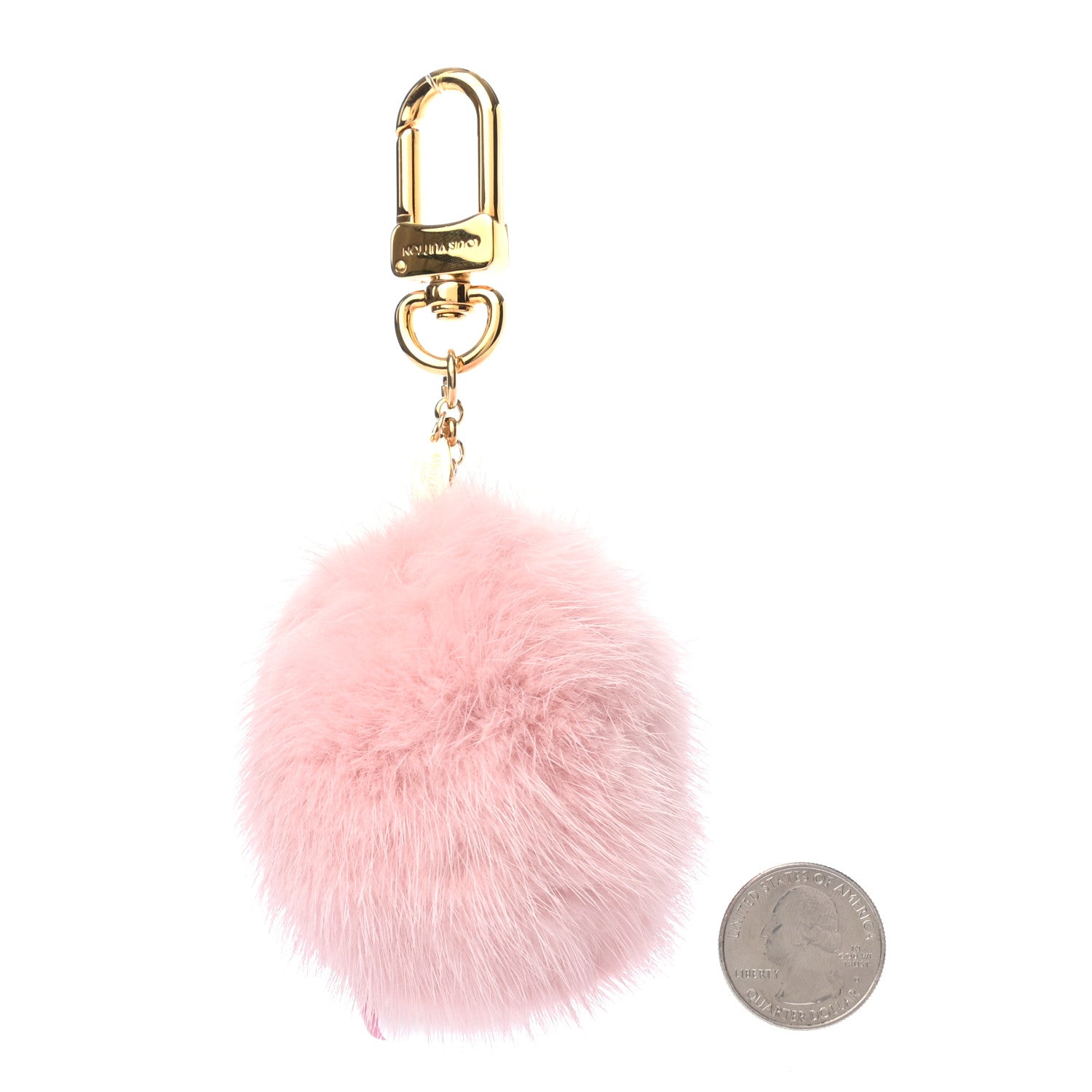 Louis Vuitton Resin Wood Mink Fur Vivienne Snowboard Bag Charm Key Holder 2 of 4